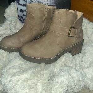 Torrid Taupe Ankle Booties